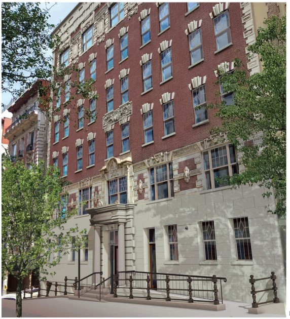 Rendering of exterior of 611 W. 112th Street