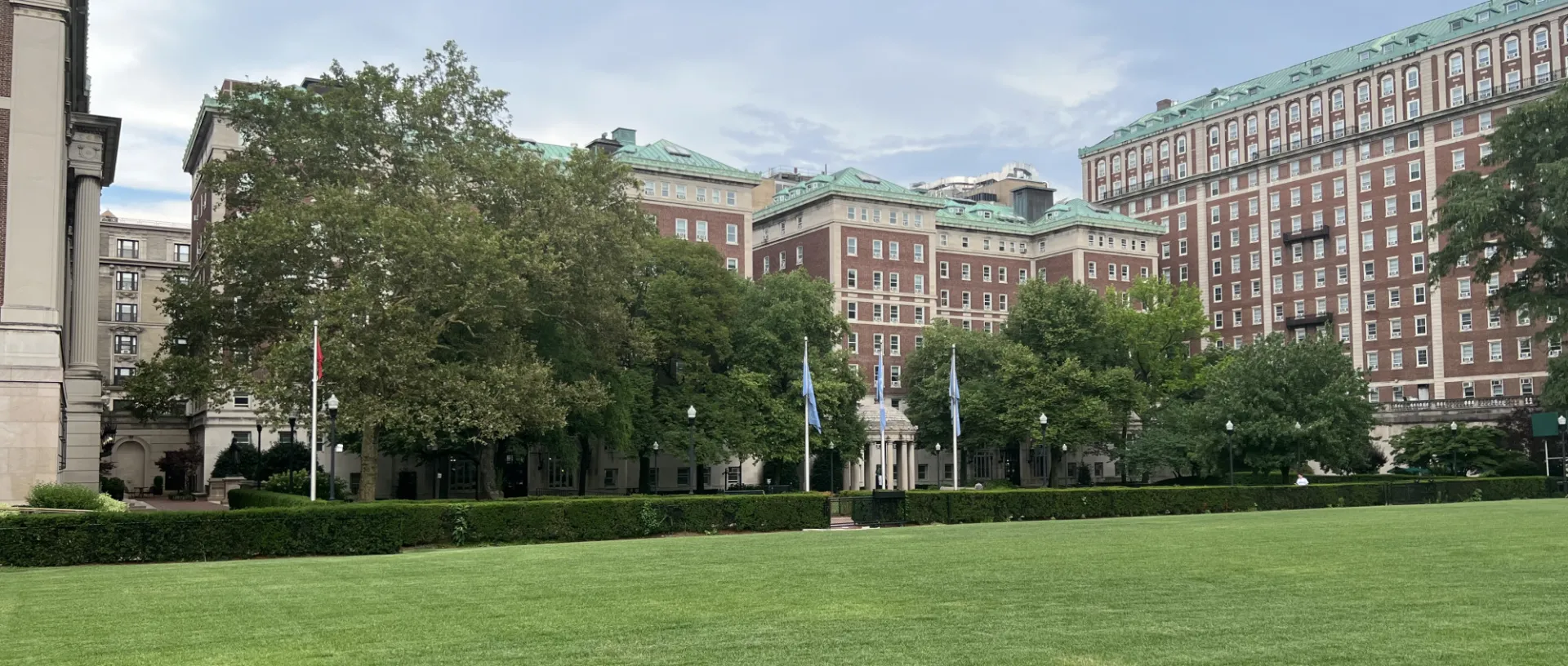 Campus shot facing Wallach and John Jay Halls