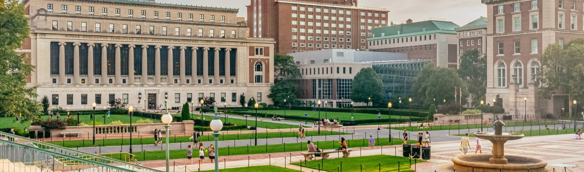 A view of Columbia's campus and conference amenities
